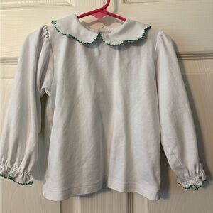 TBBC Long Sleeve Kids Shirt with Green Trim